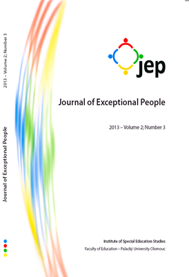 Journal of Exceptional People 2013 – Volume 3; Number 3